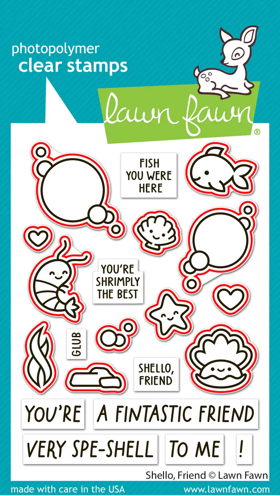Lawn Fawn - Shello, Friend - Stamp and Die Bundle