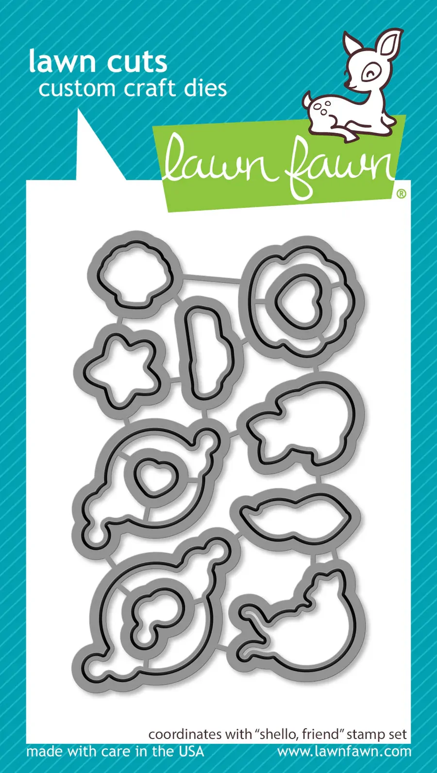 Lawn Fawn - Lawn Cuts - Shello, Friend - LF3790