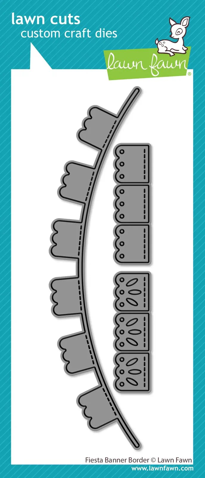 Lawn Fawn - Lawn Cuts - Fiesta Banner Border Dies - LF3808