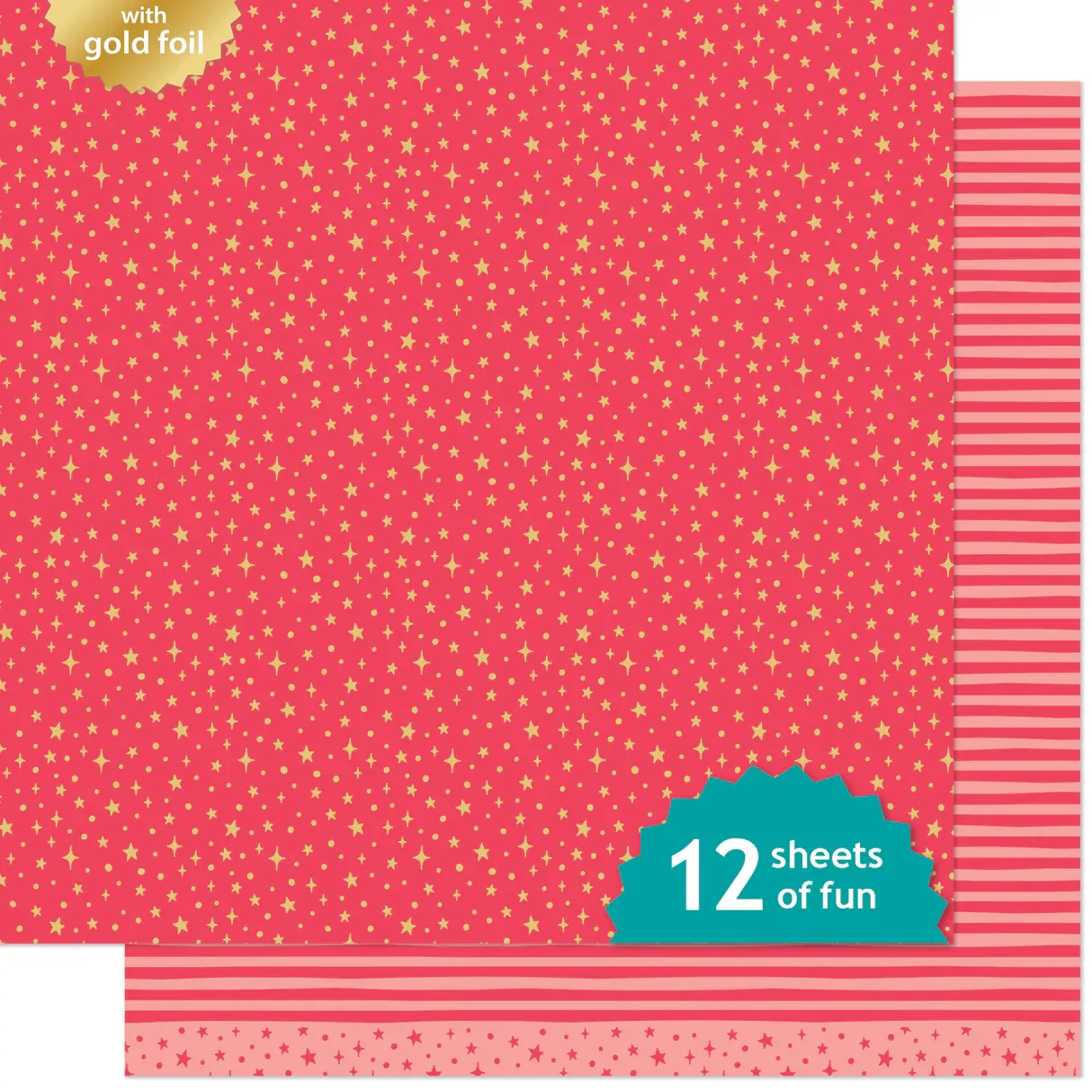 Lawn Fawn - Paper - All The Sparkles - Ruby - LF3834
