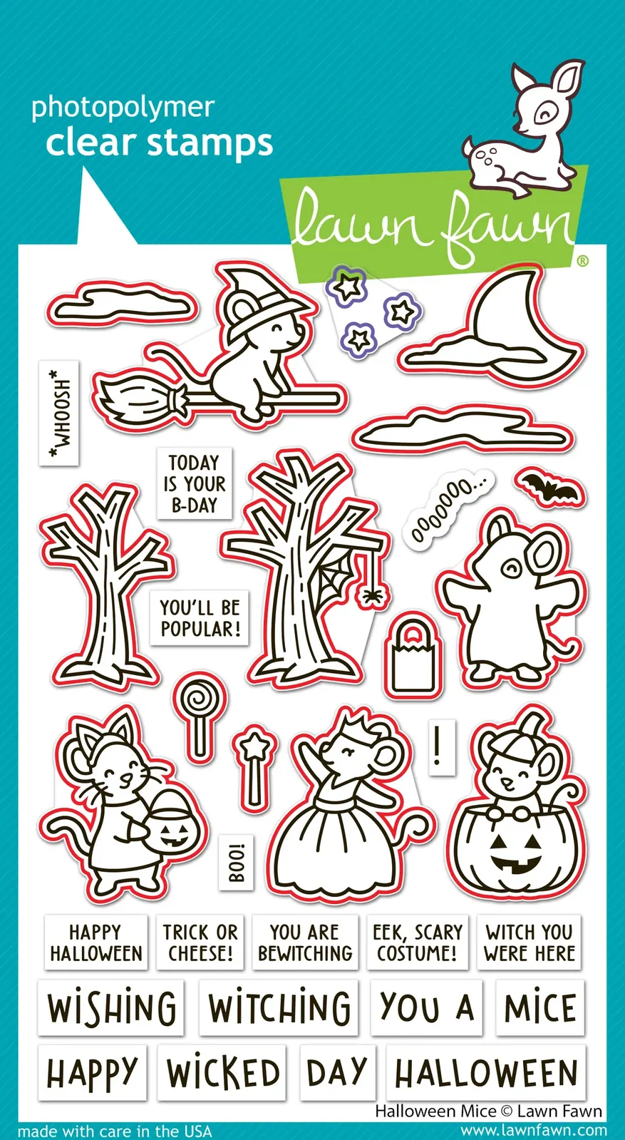 Lawn Fawn - Halloween Mice - Stamp and Die Bundle