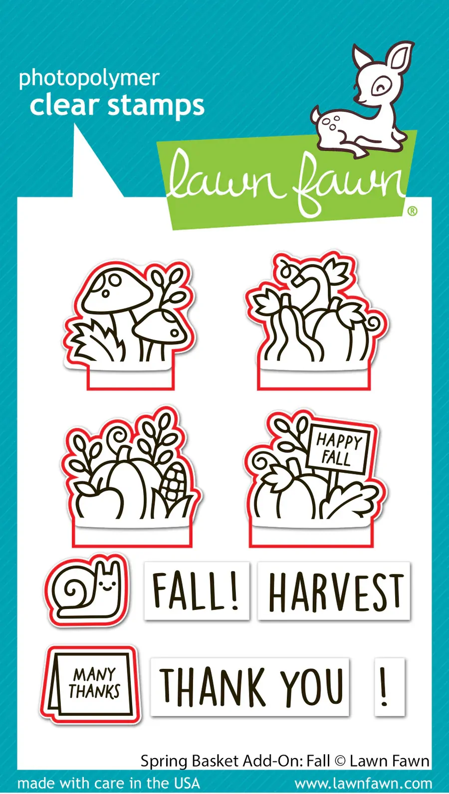 Lawn Fawn - Spring Basket Add-On: Fall - Stamp and Die Bundle