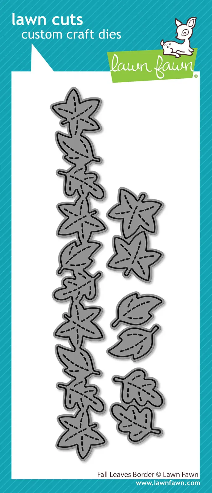 Lawn Fawn - Lawn Cuts - Fall Leaves Border Dies - LF3869