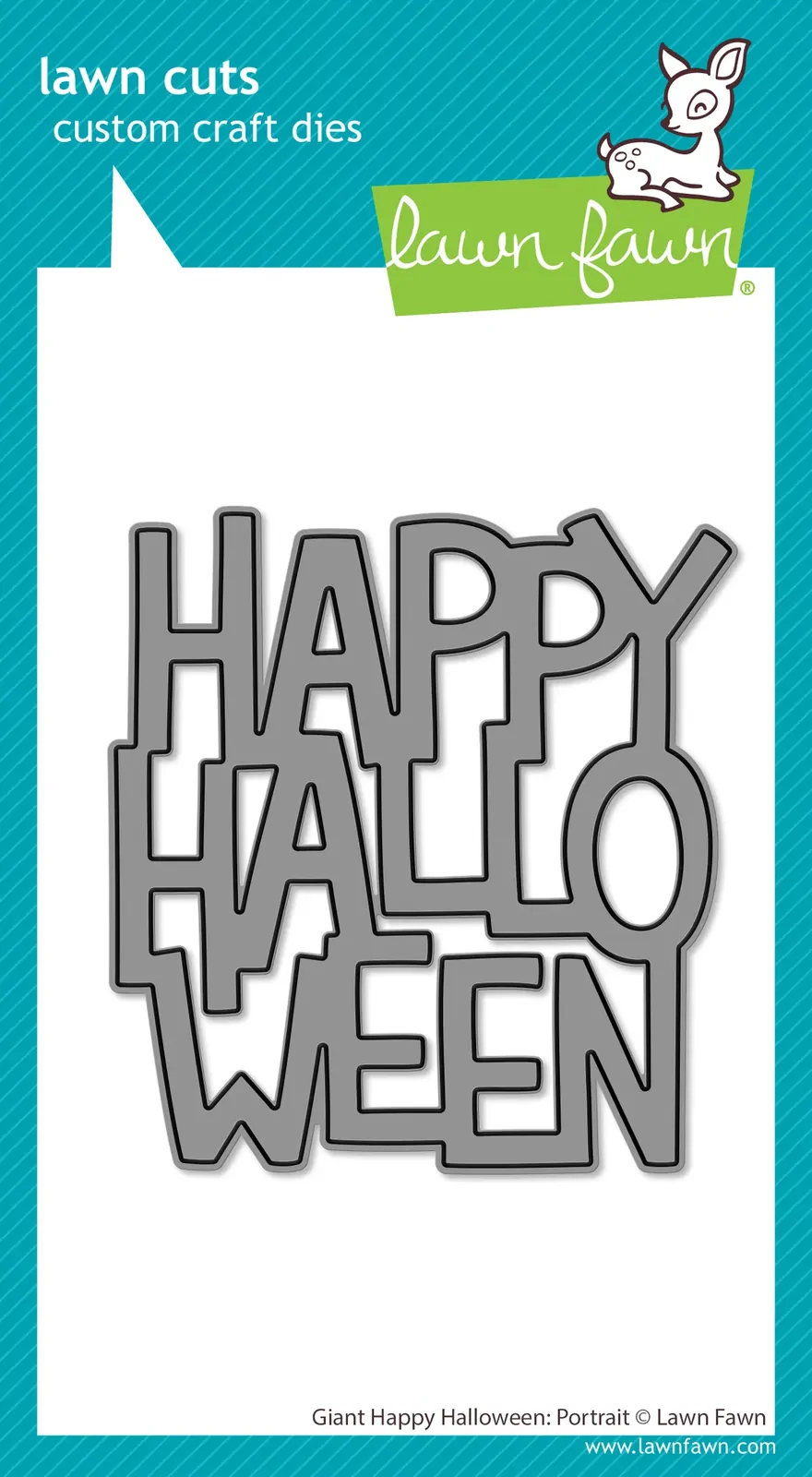 Lawn Fawn - Lawn Cuts - Giant Happy Halloween: Portrait Dies - LF3870