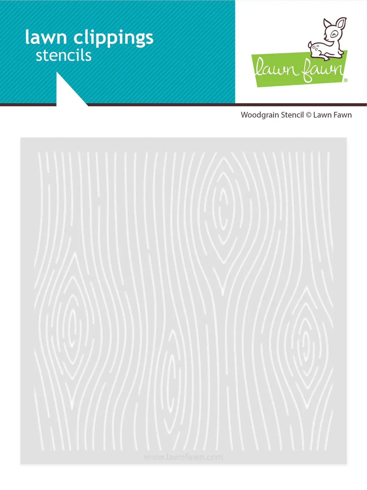 Lawn Lawn - Lawn Clippings - Woodgrain Stencil - LF3874