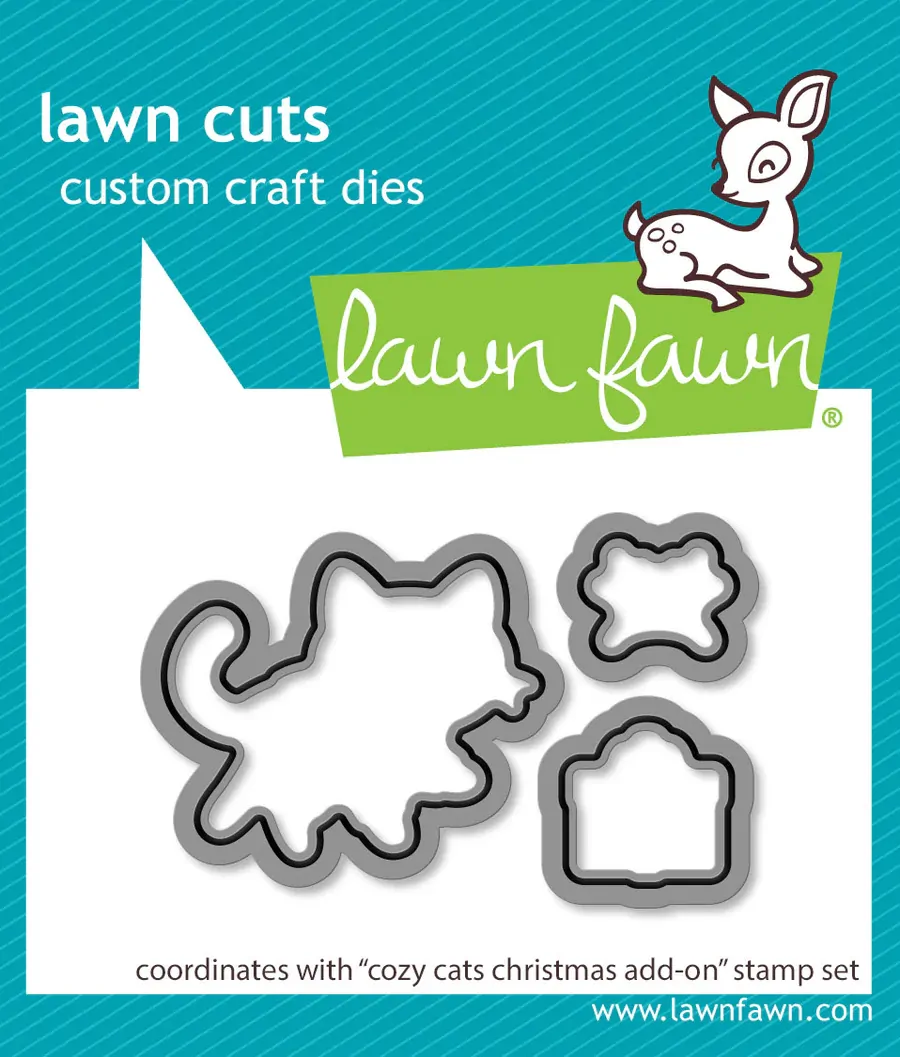 Lawn Fawn - Lawn Cuts - Cozy Cats Christmas Add-On - LF3900