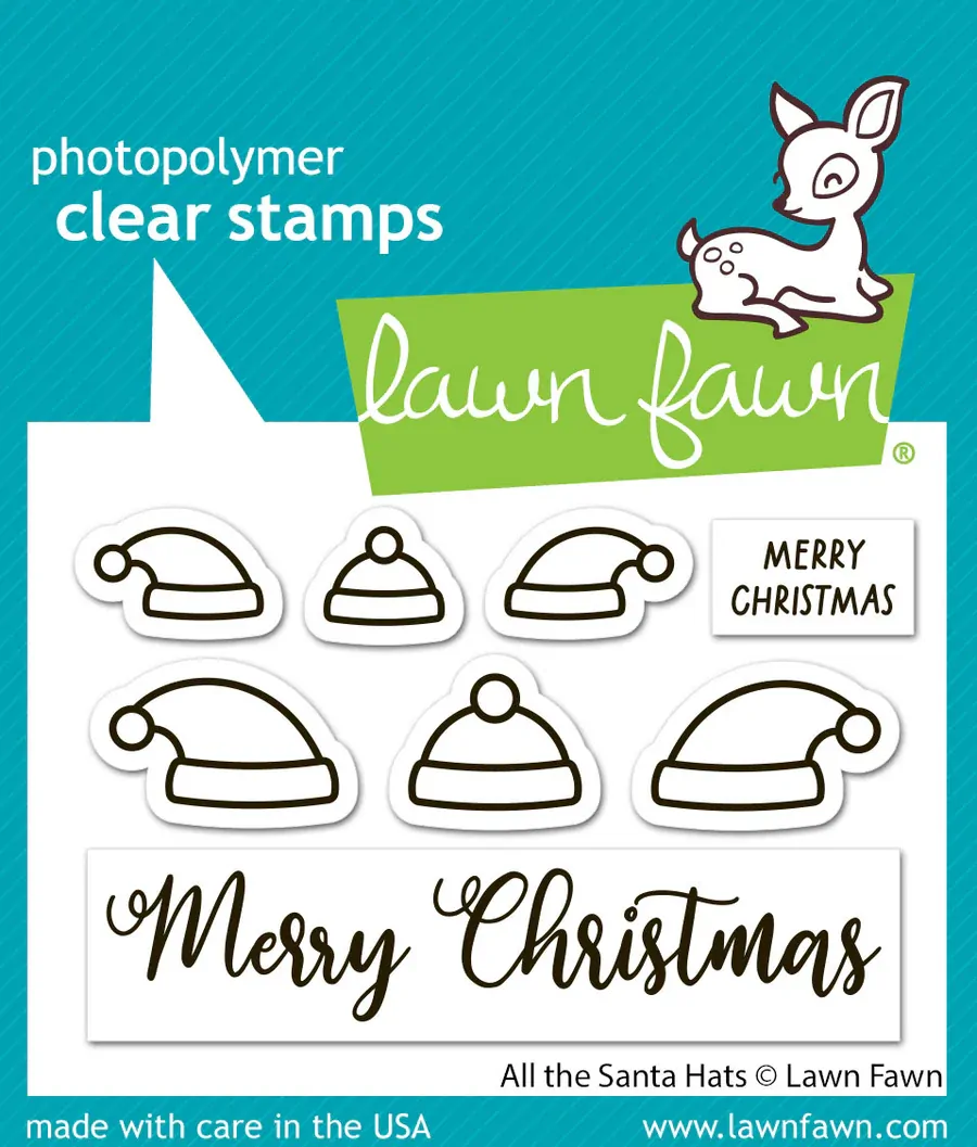 Lawn Fawn - Stamps - All The Santa Hats - LF3904