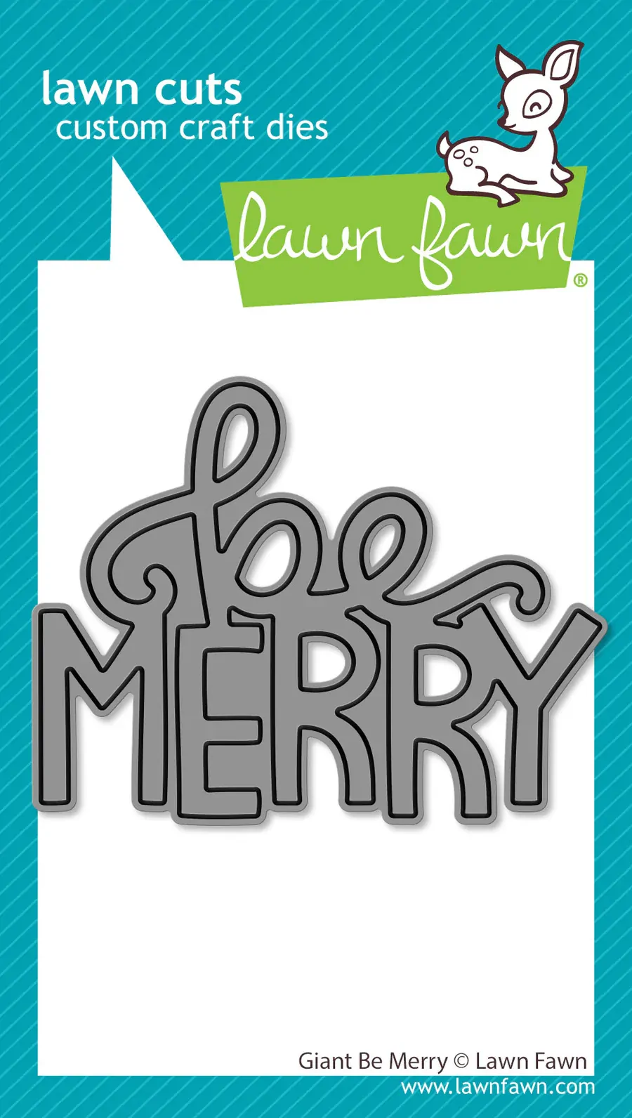 Lawn Fawn - Lawn Cuts - Giant Be Merry Die - LF3919
