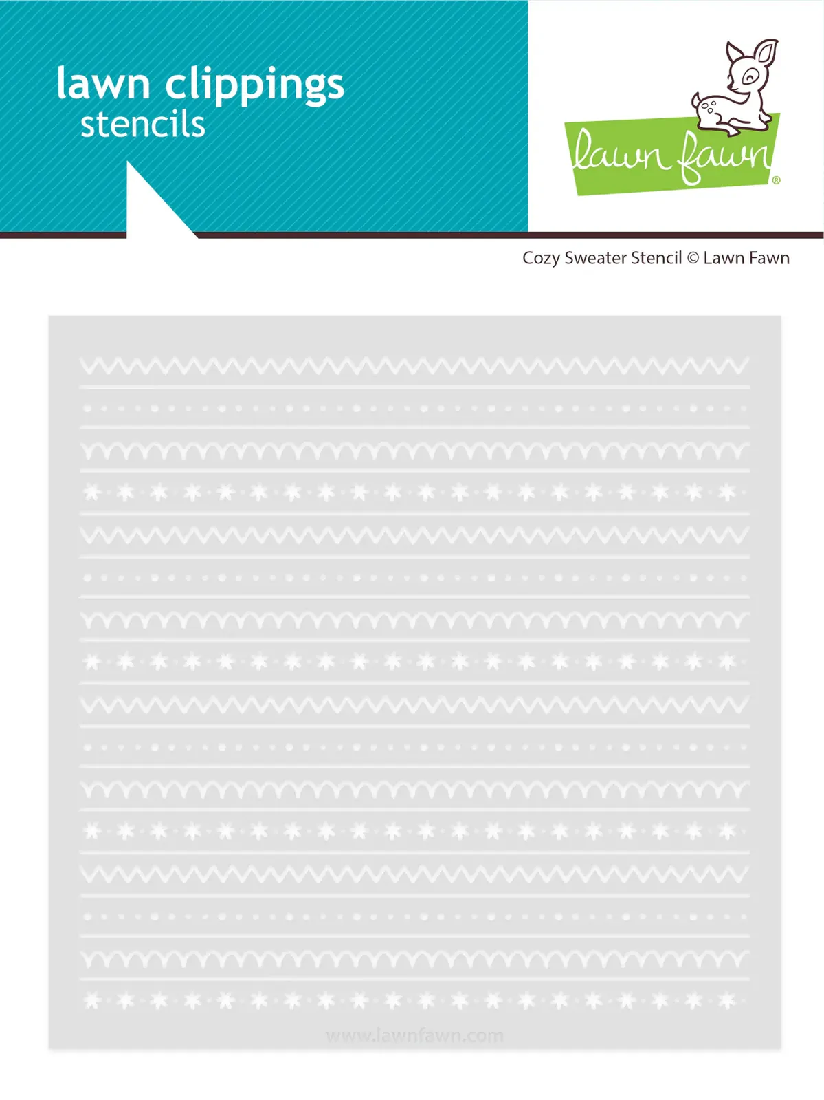Lawn Lawn - Lawn Clippings - Cozy Sweater Stencil - LF3922
