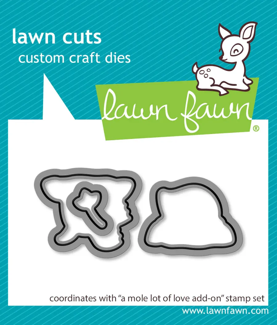 Lawn Fawn - Lawn Cuts - A Mole Lot of Love Add-On - LF3946