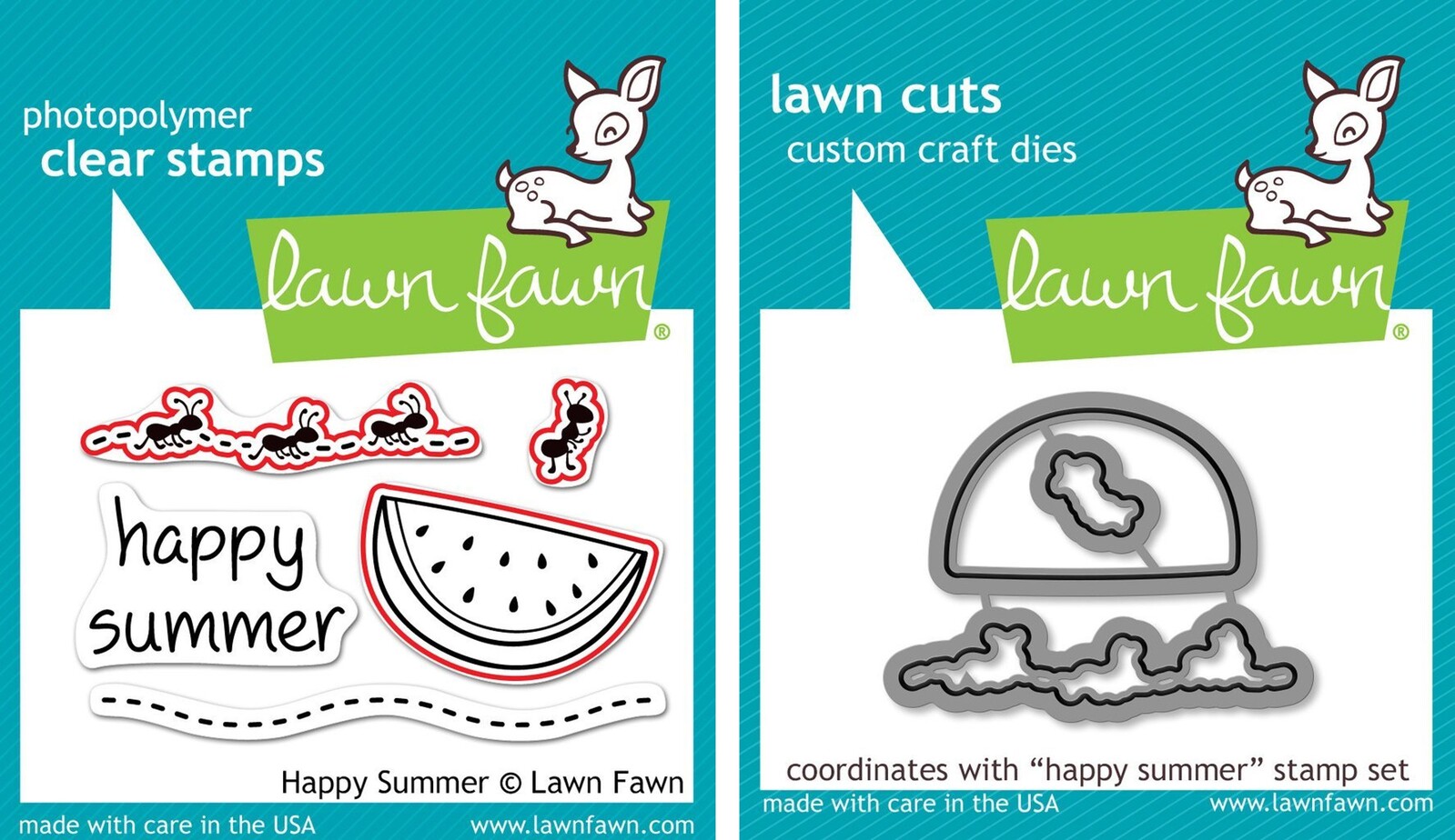 Lawn Fawn Happy Summer Stamp+Die Bundle