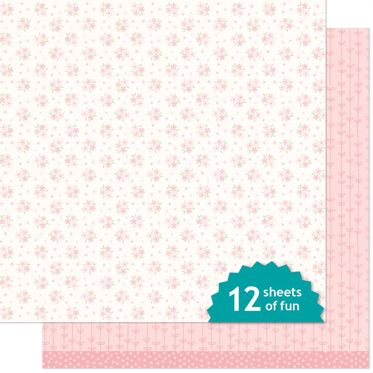 Lawn Fawn - Paper - Blissful Blossoms - Camellia - LF4003