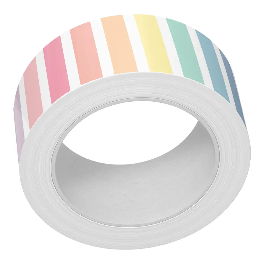 Lawn Fawn Washi Tape - Vertical Pastel Rainbow Stripes - LF4020