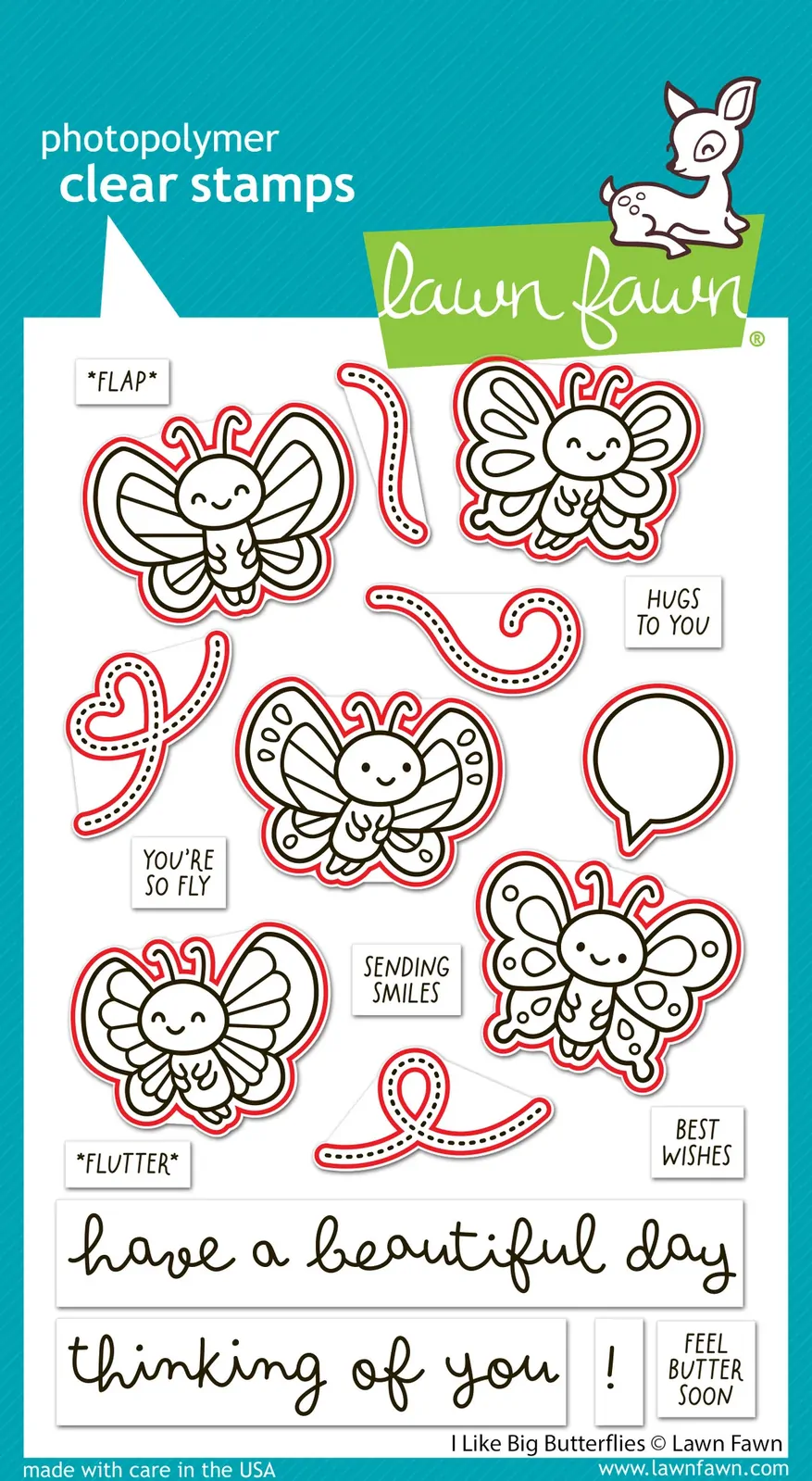 Lawn Fawn - I Like Big Butterflies - Stamp and Die Bundle
