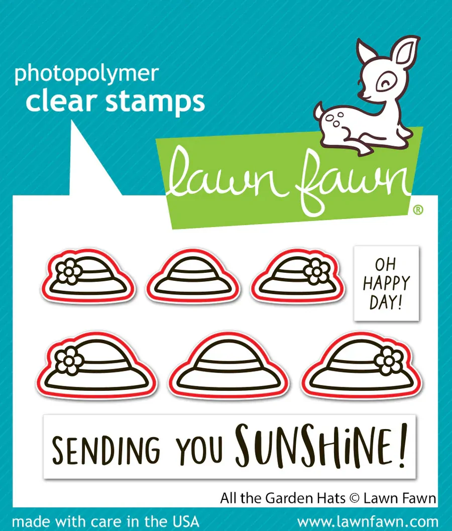 Lawn Fawn - All The Garden Hats - Stamp and Die Bundle