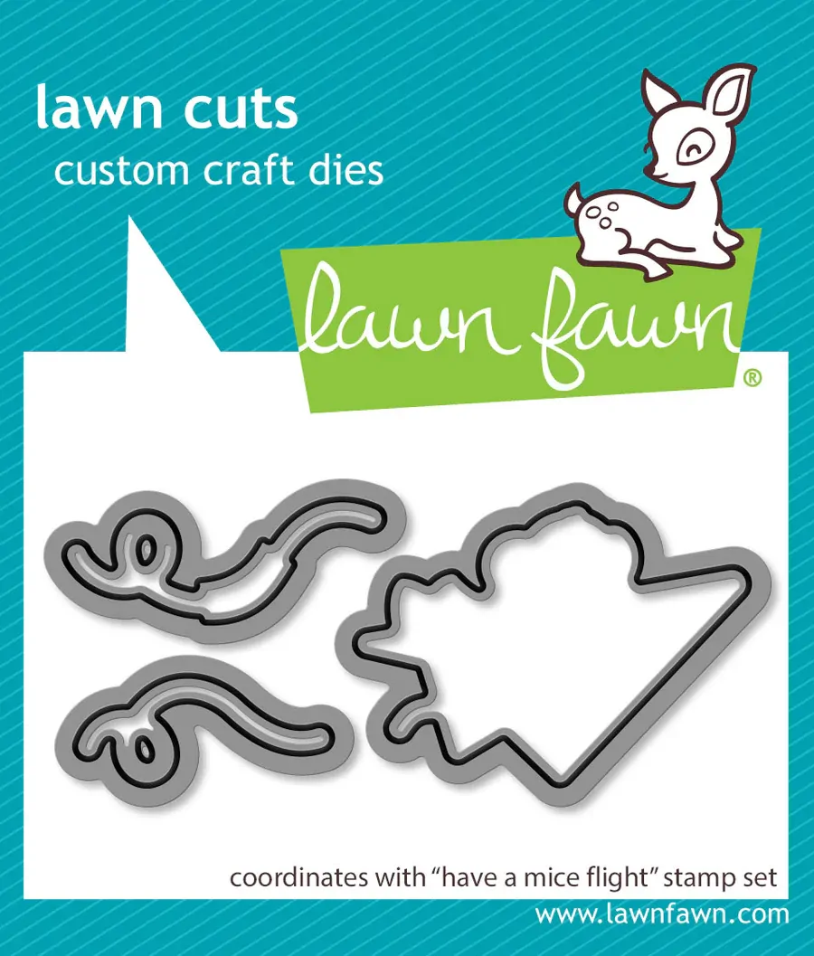 Lawn Fawn - Lawn Cuts - Have A Mice Flight - LF4041