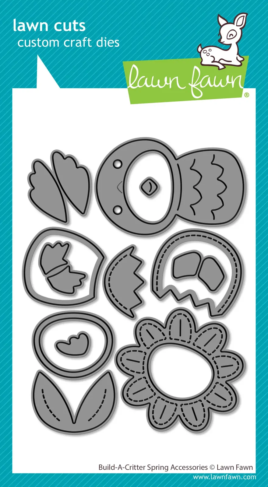 Lawn Fawn - Lawn Cuts - Build-A-Critter Spring Accessories Dies - LF4045