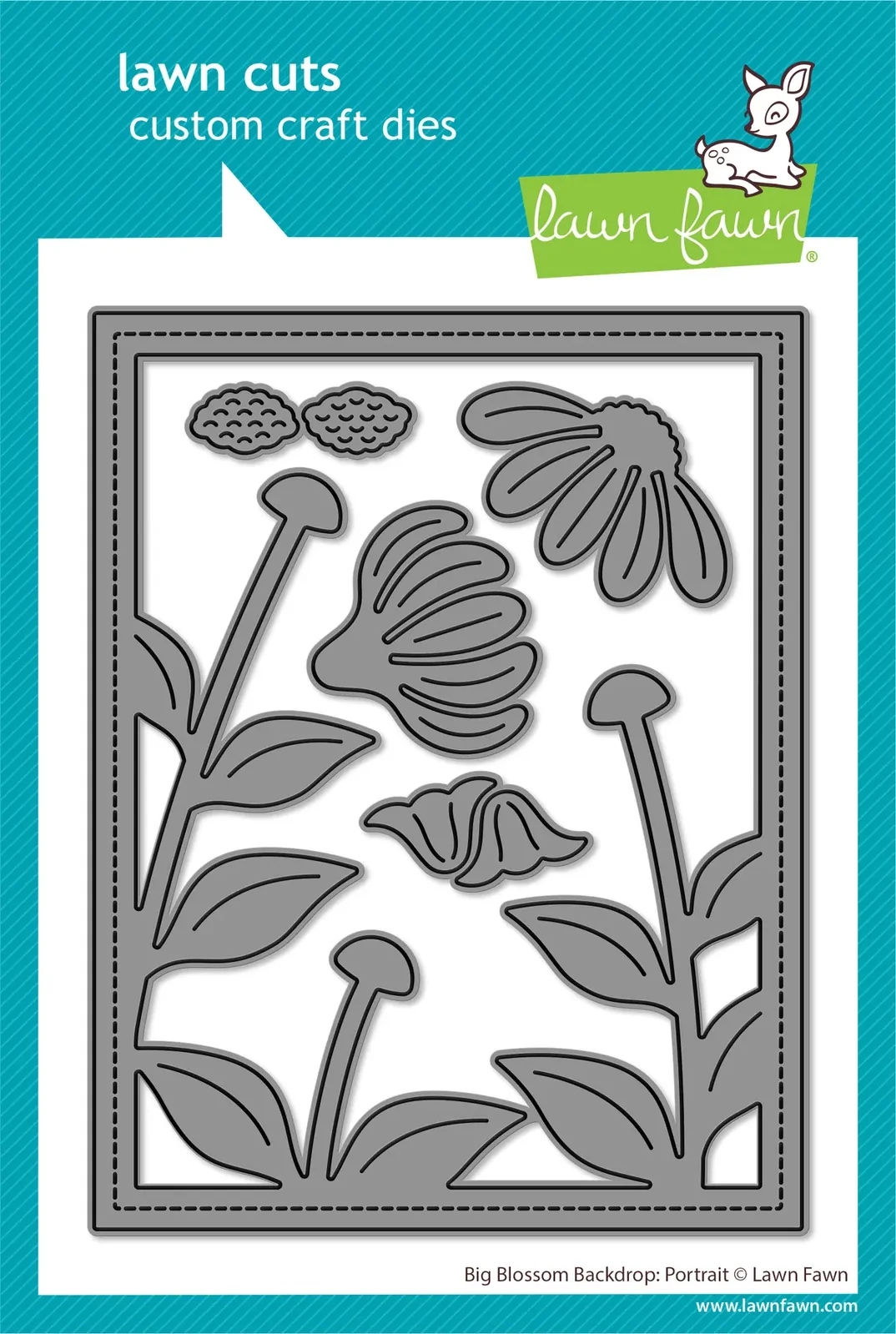 Lawn Fawn - Lawn Cuts - Big Blossom Backdrop: Portrait - LF4051