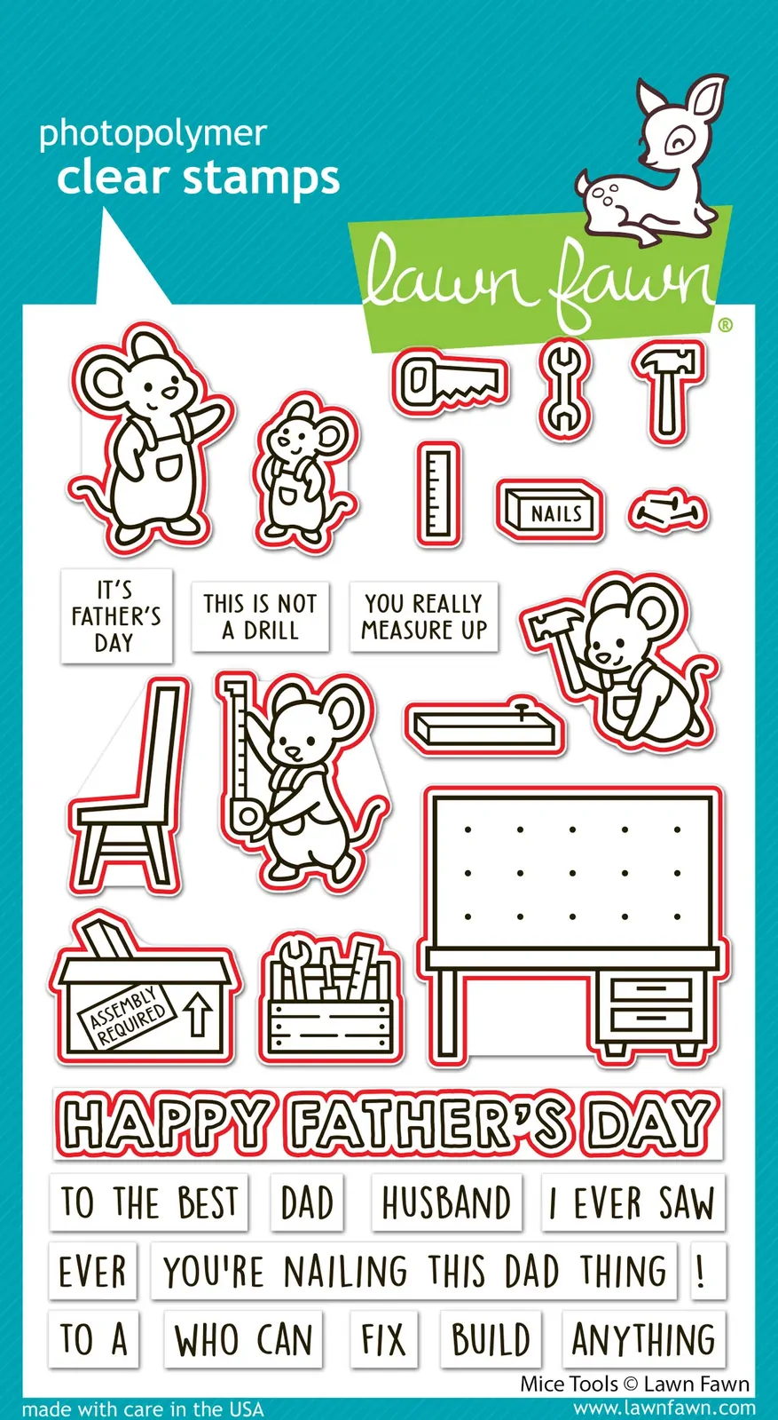 Lawn Fawn - Mice Tools - Stamp and Die Bundle