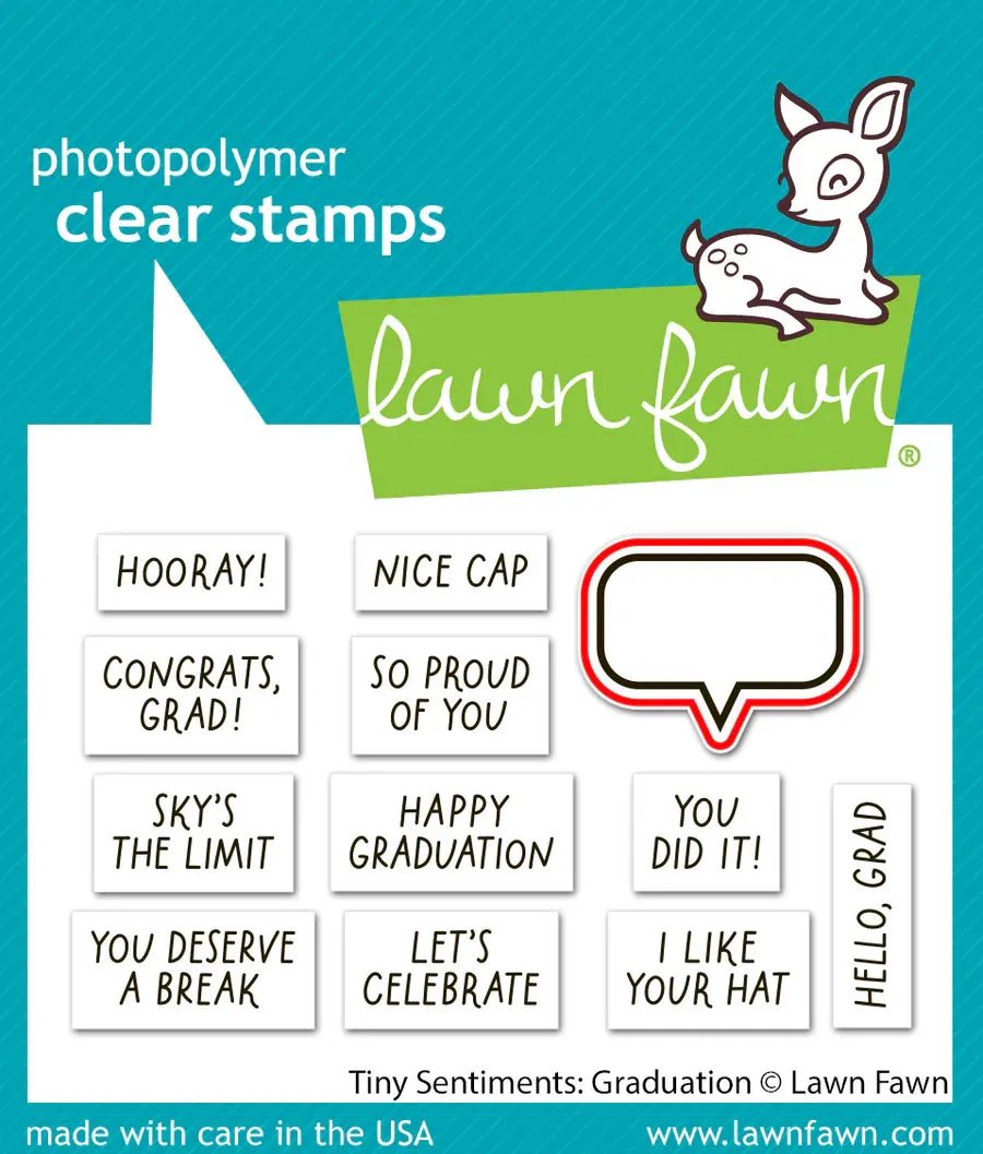 Lawn Fawn - Tiny Sentiments: Graduation - Stamp and Die Bundle