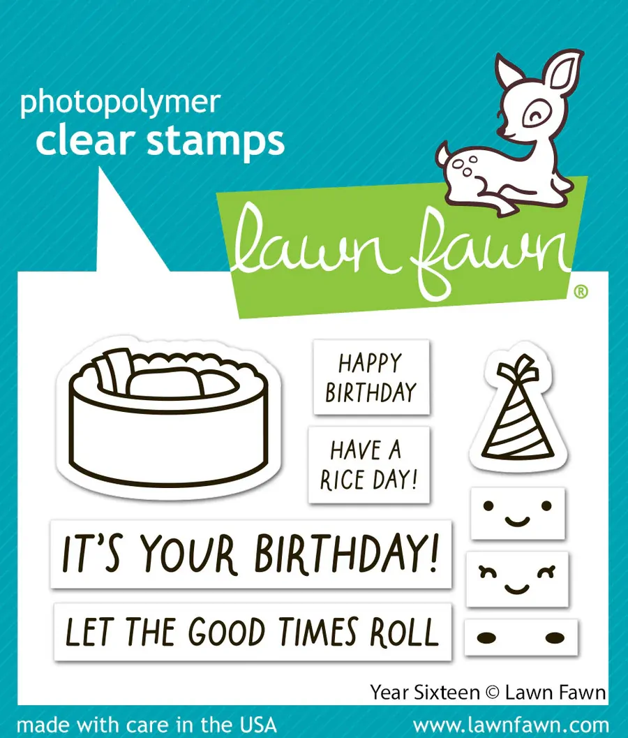 Lawn Fawn - Stamps - Year Sixteen - LF4084