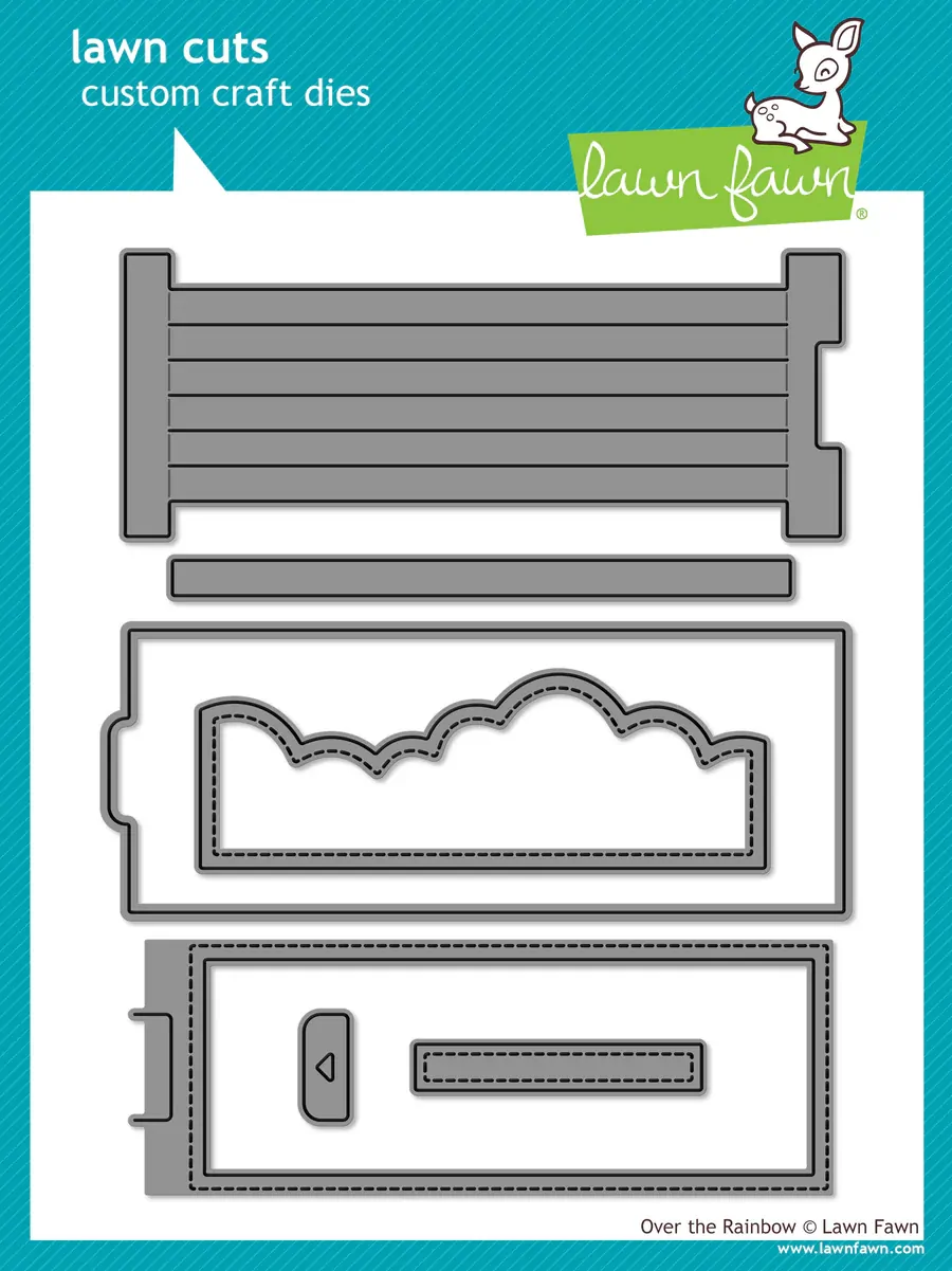 Lawn Fawn - Lawn Cuts - Over The Rainbow Dies - LF4087