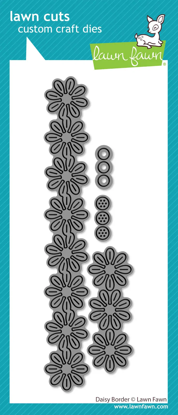 Lawn Fawn - Lawn Cuts - Daisy Border Dies - LF4090