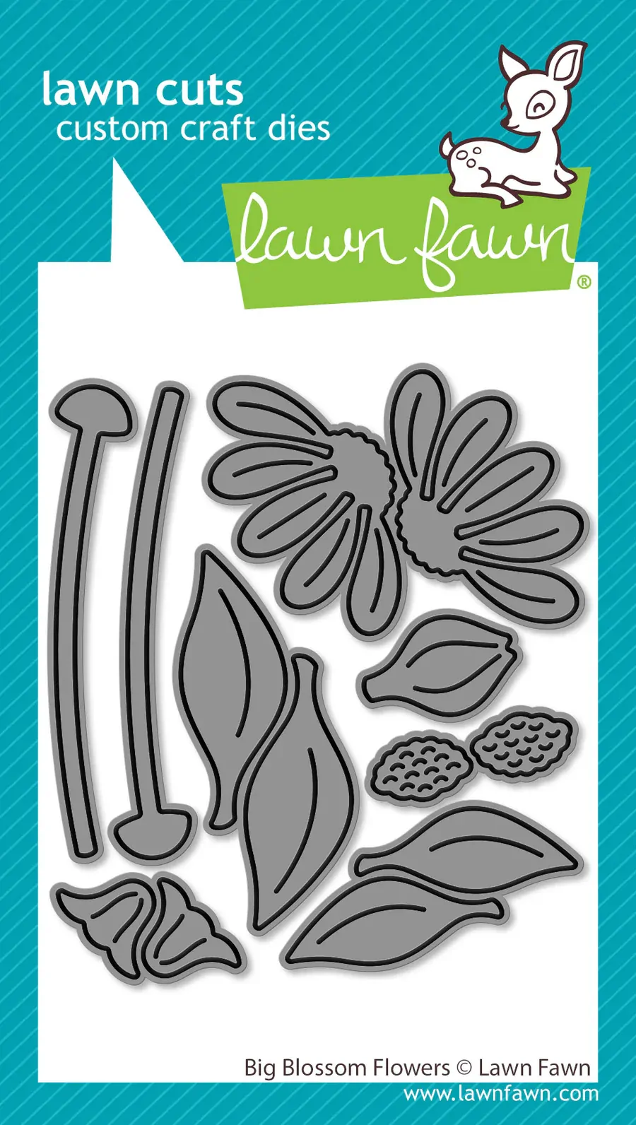 Lawn Fawn - Lawn Cuts - Big Blossom Flowers Dies - LF4092