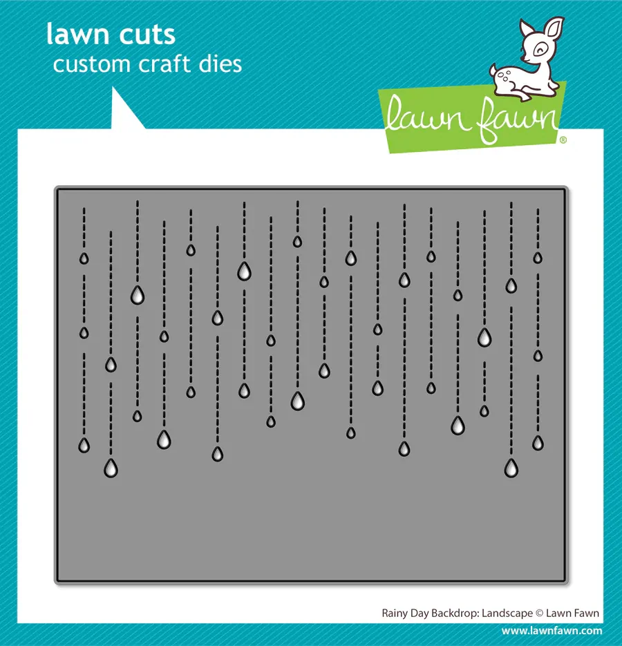 Lawn Fawn - Lawn Cuts - Rainy DayBackdrop: Landscape - LF4098