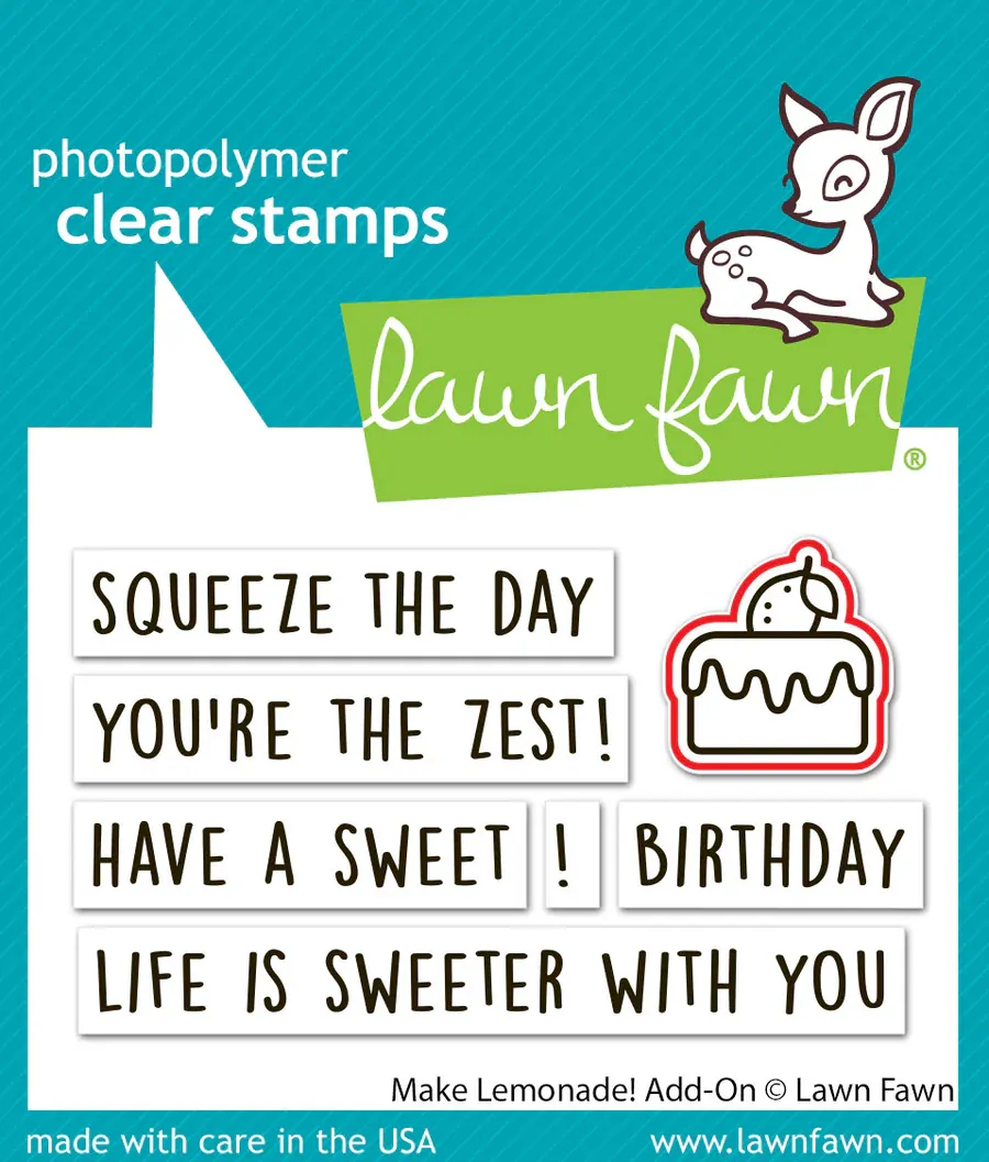 Lawn Fawn - Make Lemonade! Add-On - Stamp and Die Bundle