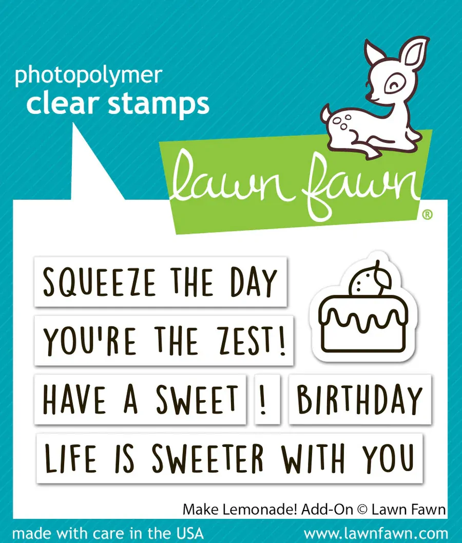 Lawn Fawn - Stamps - Make Lemonade! Add-On - LF4122