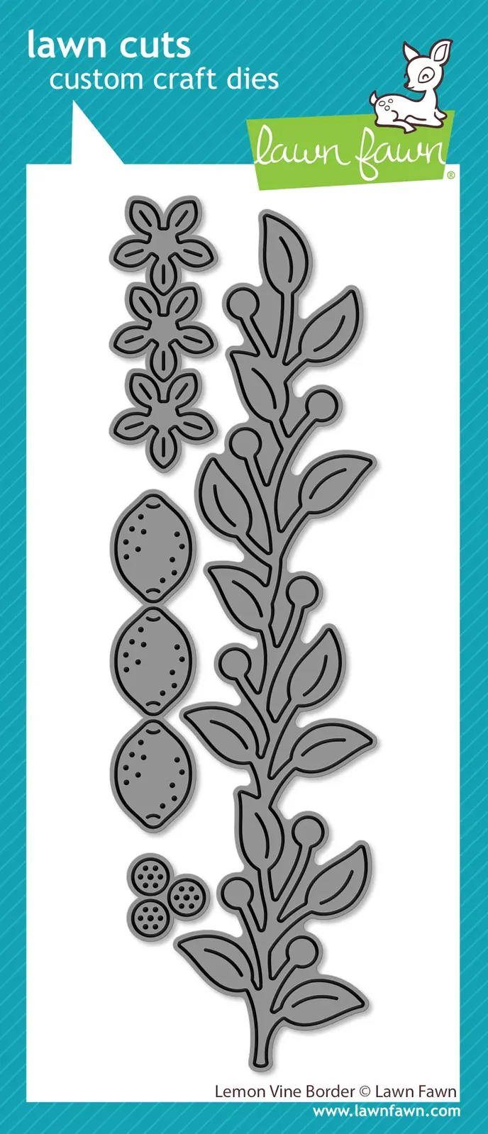 Lawn Fawn - Lawn Cuts - Lemon Vine Border Dies - LF4139