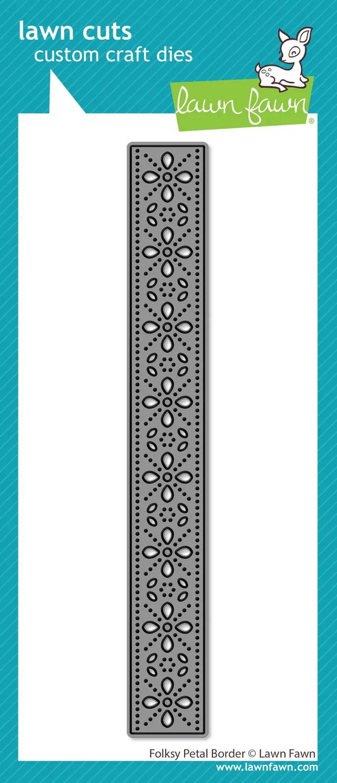 Lawn Fawn - Lawn Cuts - Folksy Petal Border Dies - LF4140