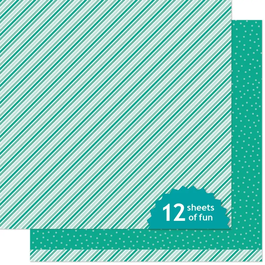 Lawn Fawn - Paper - Stripes 'n Sprinkles Autumn - Goblin - LF4180