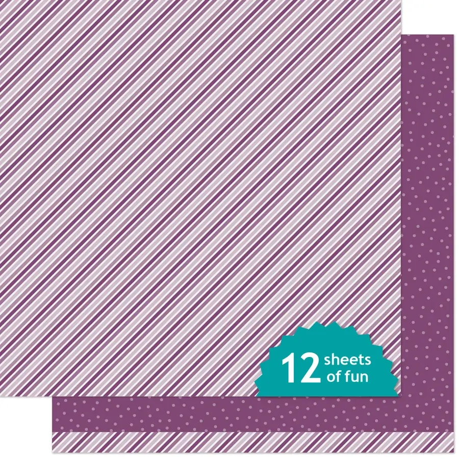 Lawn Fawn - Paper - Stripes 'n Sprinkles Autumn - Hocus Pocus - LF4182