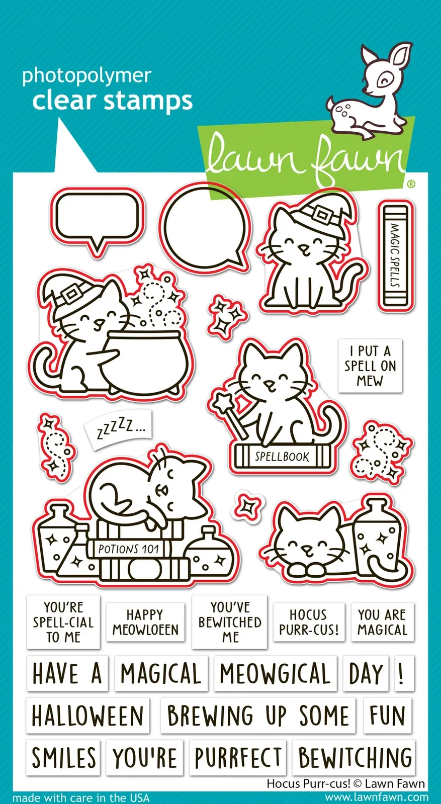 Lawn Fawn - Hocus Purr-cus! - Stamp and Die Bundle