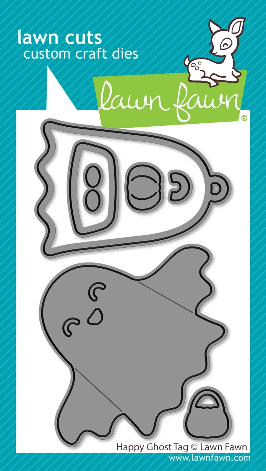 Lawn Fawn - Lawn Cuts - Happy Ghost Tag - LF4208