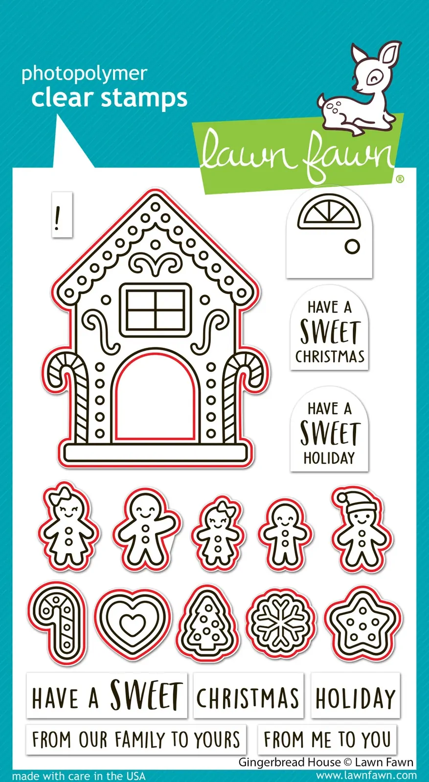 Lawn Fawn - Gingerbread House - Stamp and Die Bundle