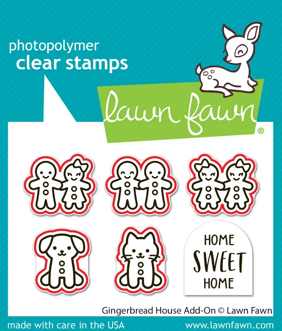 Lawn Fawn - Gingerbread House Add-On - Stamp and Die Bundle