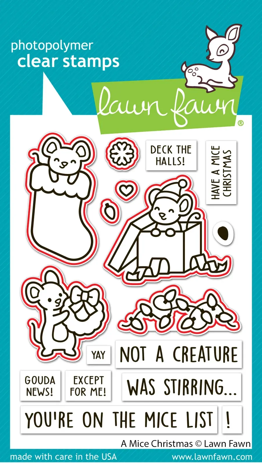Lawn Fawn - A Mice Christmas - Stamp and Die Bundle