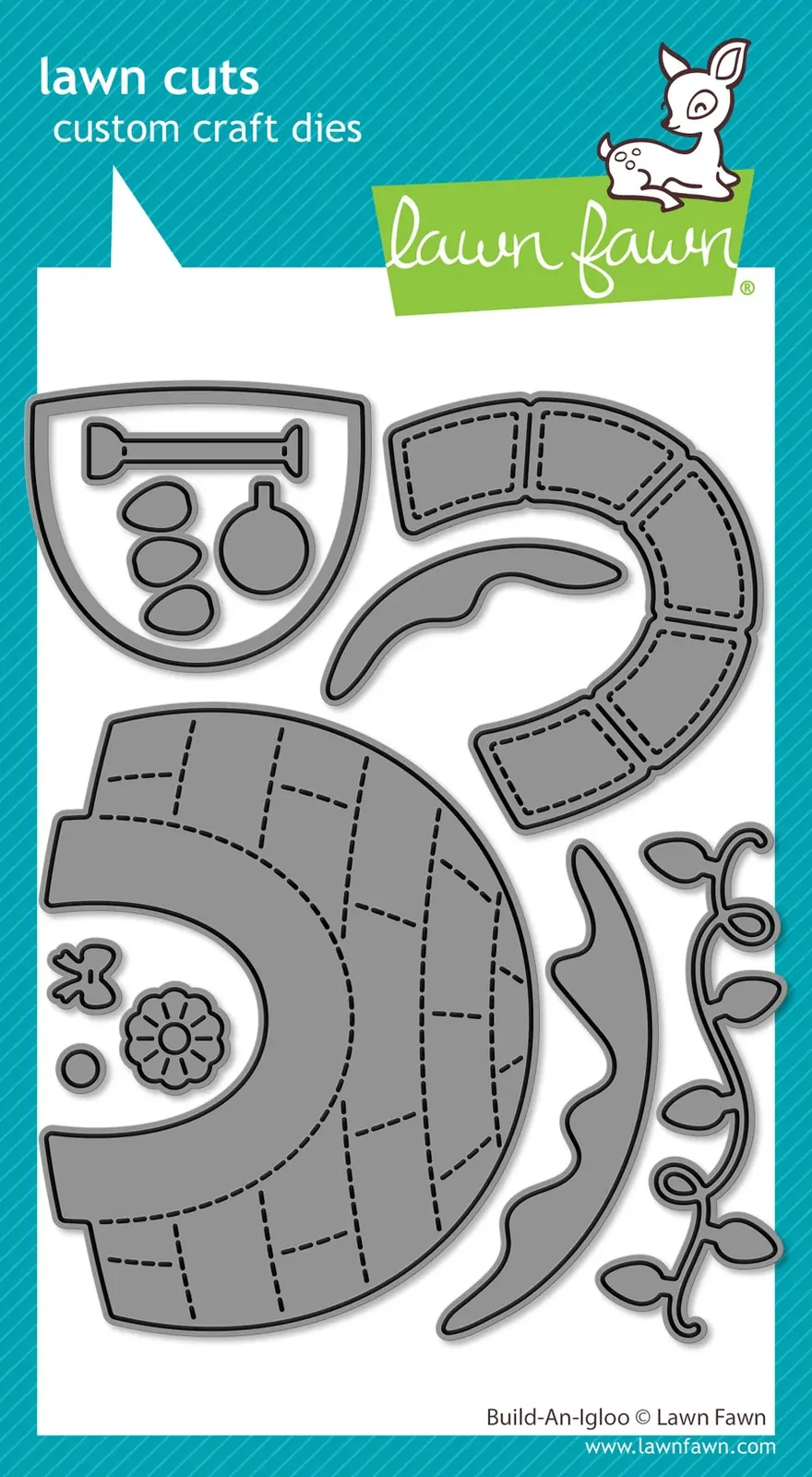 Lawn Fawn - Lawn Cuts - Build-An-Igloo Dies - LF4270