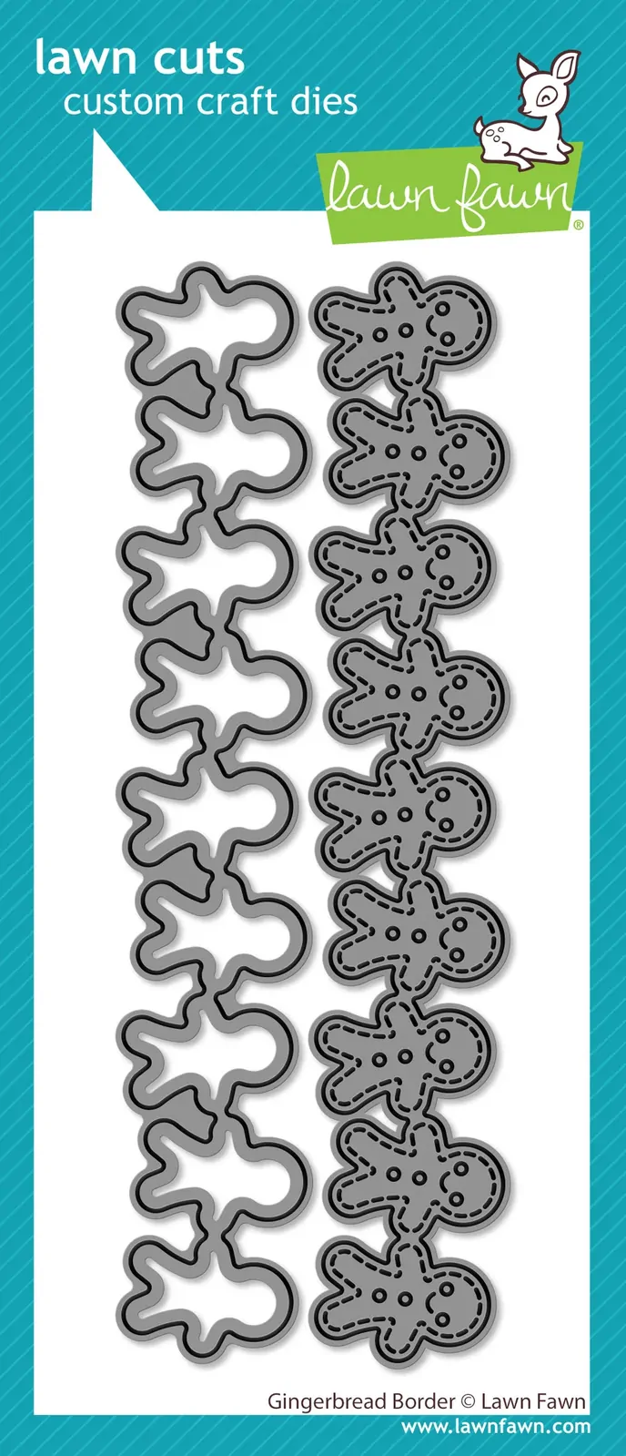 Lawn Fawn - Lawn Cuts - Gingerbread Border Dies - LF4272