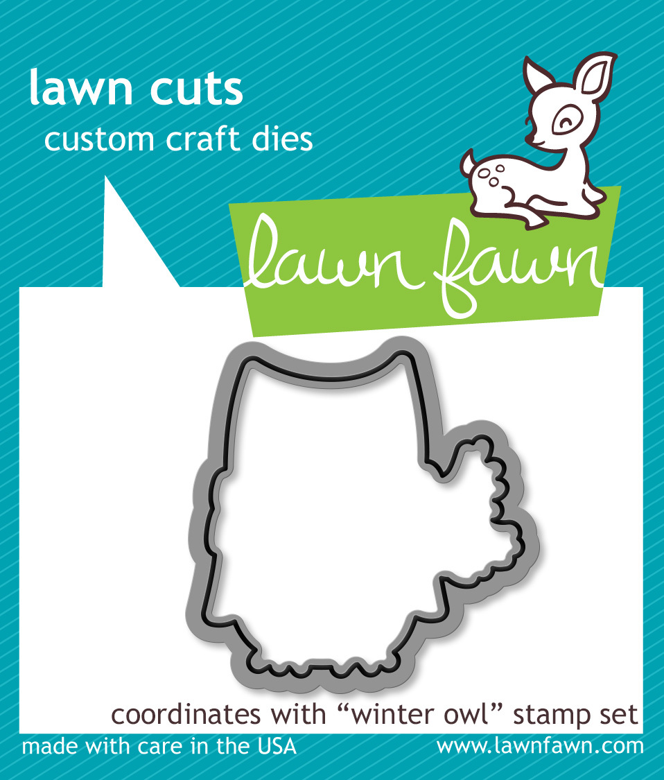 Lawn Fawn Cuts Winter Owl Die LF580 