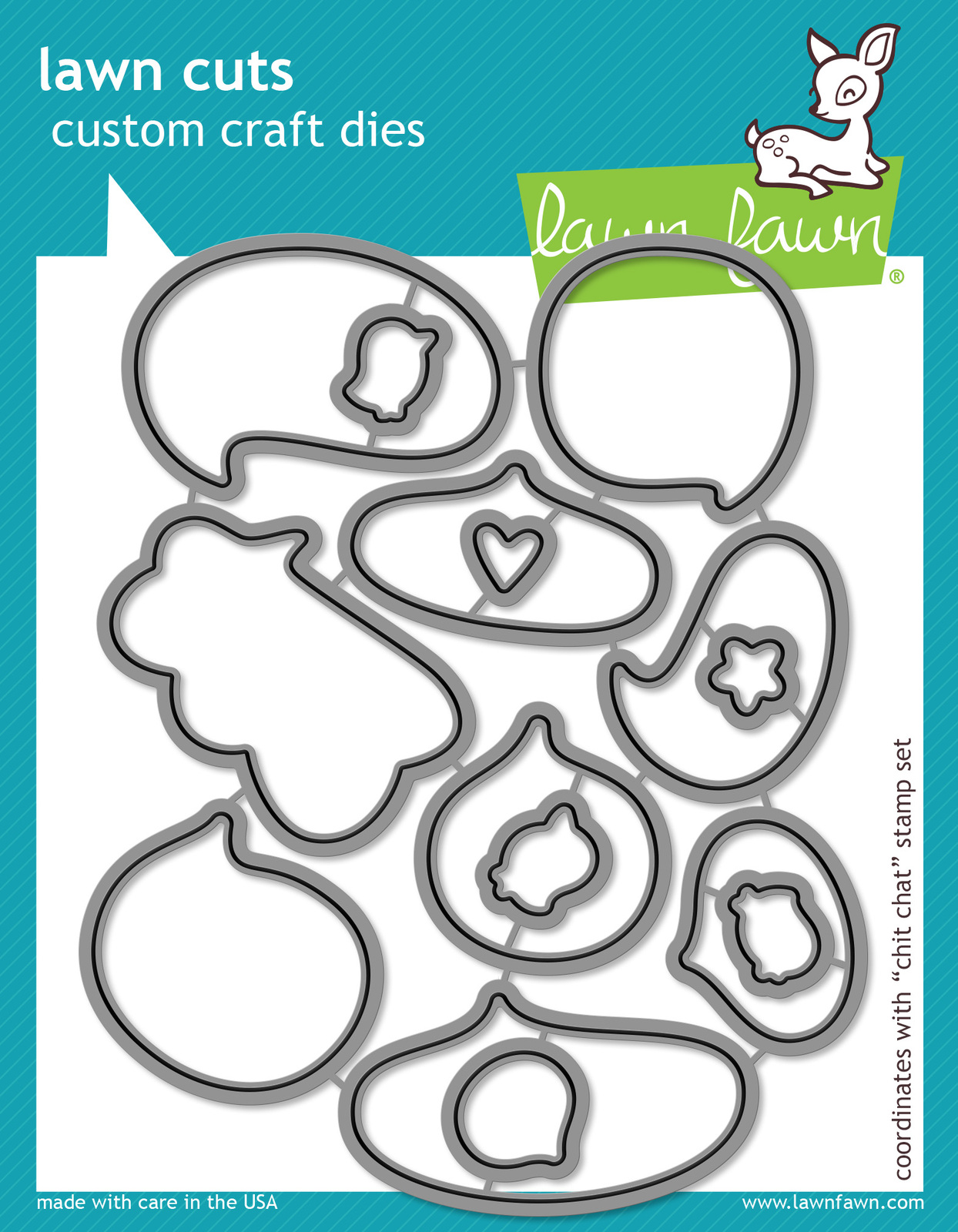 Lawn Fawn Cuts Chit Chat Dies LF670 