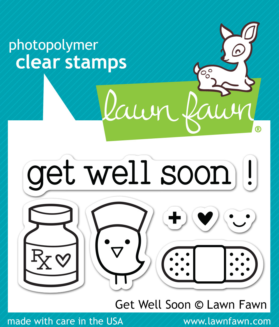 Lawn Fawn Stamps Get Well Soon LF682 