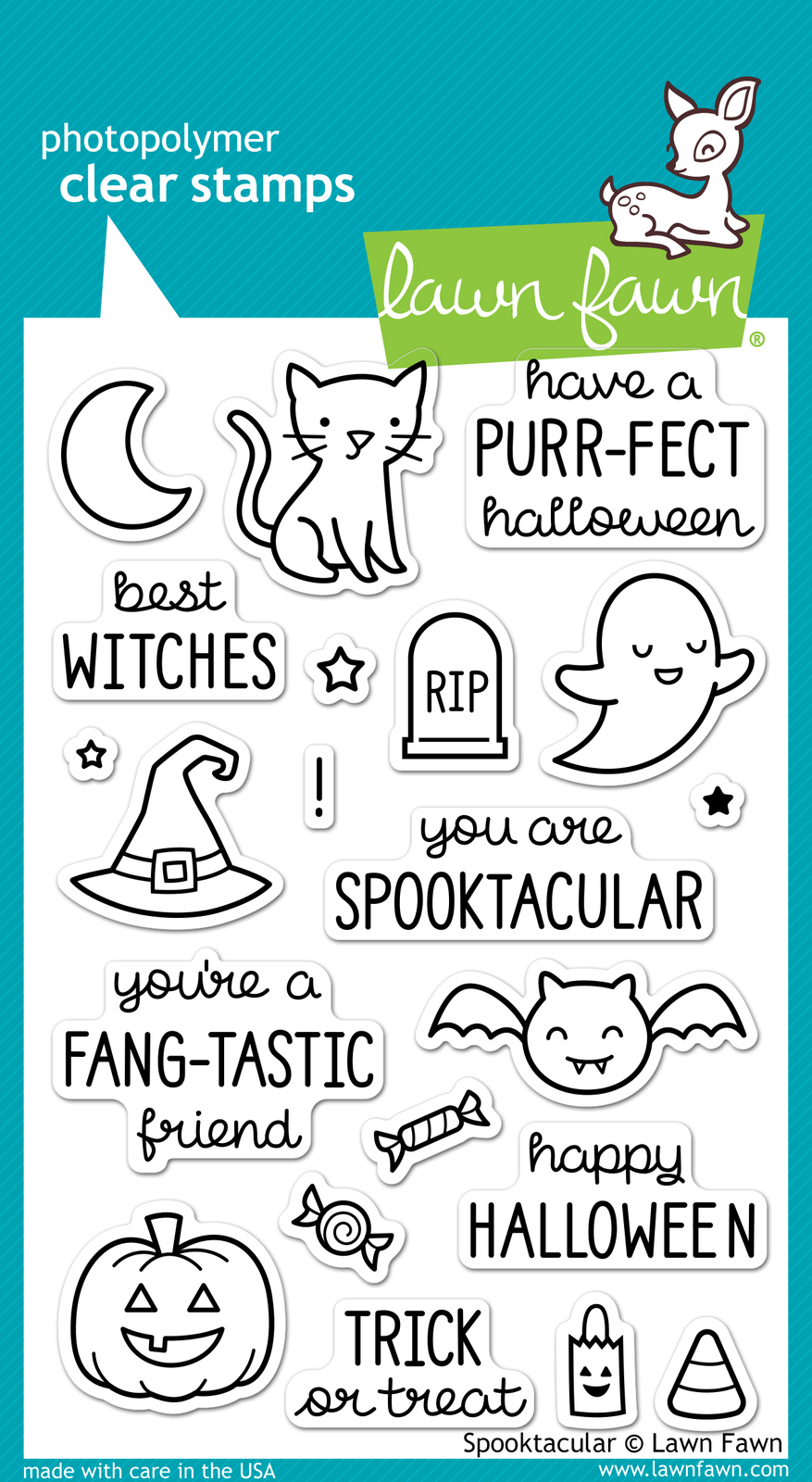 Lawn Fawn Stamps Spooktacular LF698 