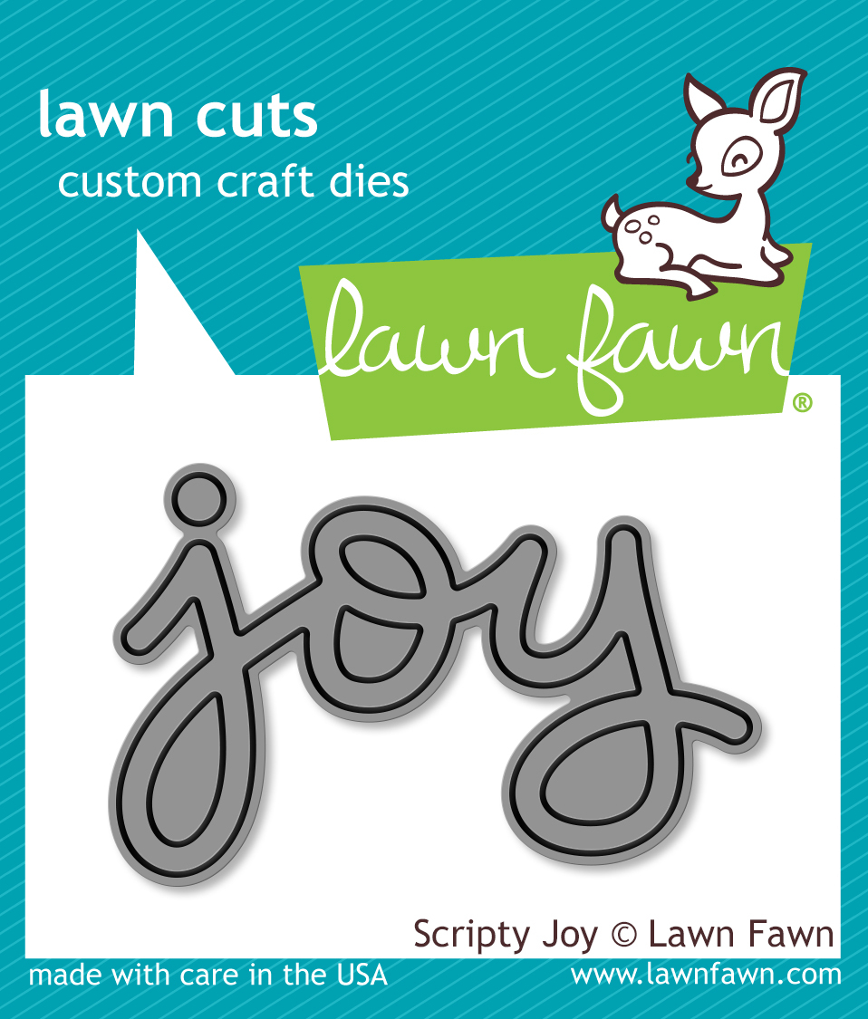 Lawn Fawn Cuts Scripty Joy Dies LF774 