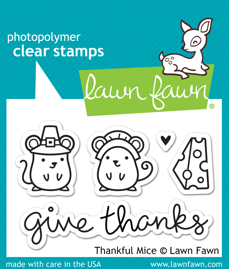 Lawn Fawn Stamps Thankful Mice LF936 