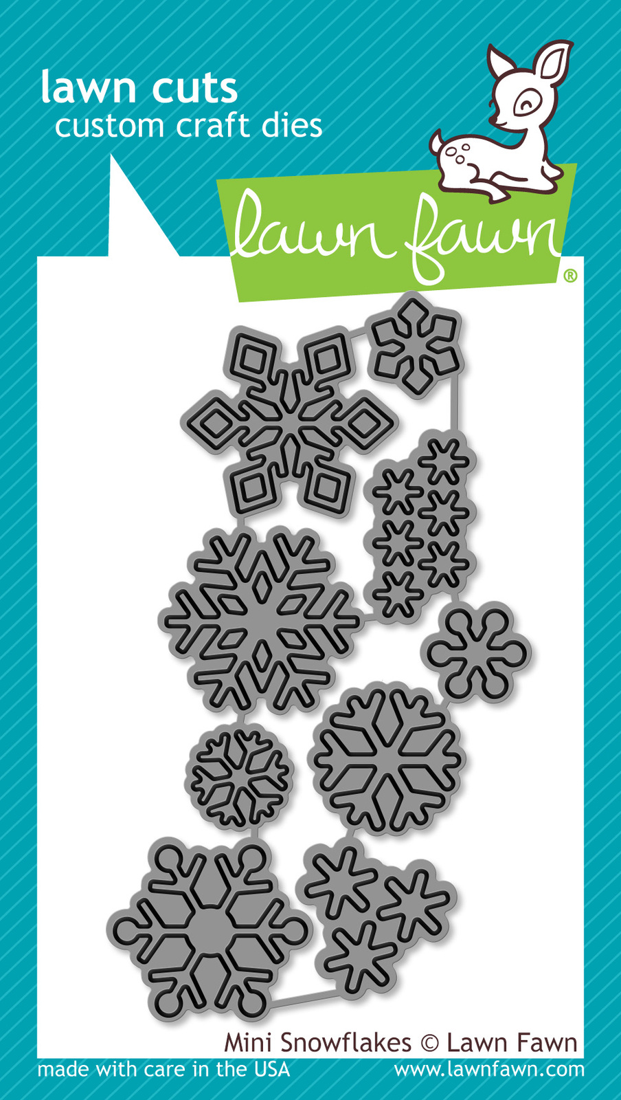 Lawn Fawn Cuts Mini Snowflakes Dies LF995 