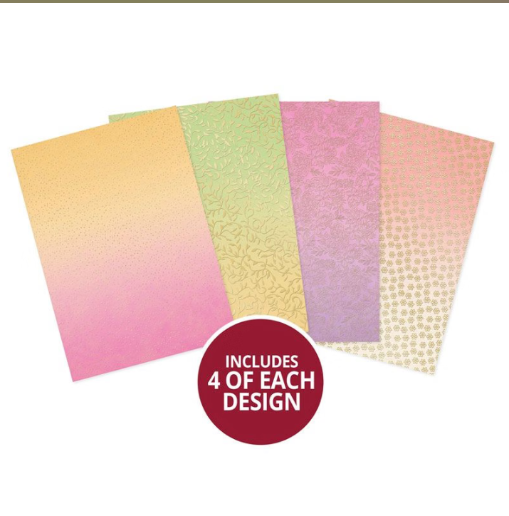 Hunkydory Crafts Sunset Meadow Foiled Edge-to-Edge Cardstock
